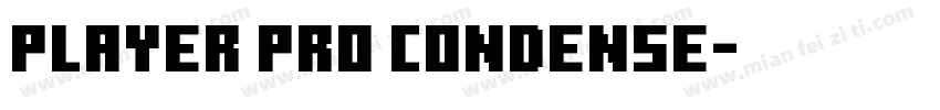 Player Pro Condense字体转换